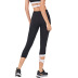 women s high waist quick-drying cropped fitness yoga pants nihaostyles clothing wholesale NSSMA77187