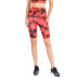 women s digital printing high-waist quick-drying high-elastic sports shorts nihaostyles clothing wholesale NSSMA77192