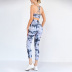 women s printed bra quick-drying pants two-piece yoga suit nihaostyles clothing wholesale NSSMA77198