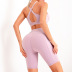 women s bra high waist shorts with pocket two-piece yoga suit nihaostyles clothing wholesale NSSMA77223