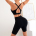women s bra high waist shorts with pocket two-piece yoga suit nihaostyles clothing wholesale NSSMA77223