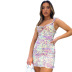 women s printing Slim-fit strap dress nihaostyles clothing wholesale NSXPF77242