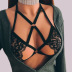 women s lace straps hanging neck lingerie nihaostyles clothing wholesale NSFQQ77256