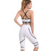 women s five-point pants printing bra two-piece yoga suit nihaostyles clothing wholesale NSSMA77297