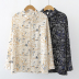 Women s printed long-sleeved chiffon shirt nihaostyles clothing wholesale NSYID77481
