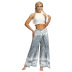 Thailand bohemian print slit legs yoga pants nihaostyles clothing wholesale NSMDF81655