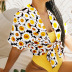 daisy shirt with wide leg shorts two-piece set nihaostyles clothing wholesale NSXYZ81663