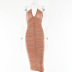 halter neck knee-length dress nihaostyles clothing wholesale NSFD81712