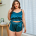 women s plus size camisole shorts pajamas nihaostyles clothing wholesale NSRBL77344
