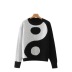 Suéter suelto de manga larga jacquard con patrón de Tai Chi para mujer, ropa de nihaostyles al por mayor NSXPF77379