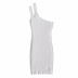 women s oblique shoulder knitted strap dress nihaostyles clothing wholesale NSXPF77401