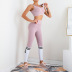 cross-back hollow top high waist pants two-piece yoga suit nihaostyles clothing wholesale NSSMA77416