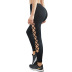 leggings de yoga huecos de cintura alta para mujer nihaostyles ropa al por mayor NSSMA77417