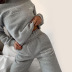 Suéter de manga larga suelto informal con estampado de letras para mujer, pantalones casuales, ropa de nihaostyles al por mayor NSXPF77421