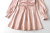 women s pink pleated puff sleeve open back long-sleeved dress nihaostyles clothing wholesale NSXPF77422