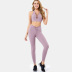women s hollow bra leggings with pocket two-piece yoga suit nihaostyles clothing wholesale NSSMA77450