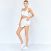 women s bra high waist skorts two-piece yoga suit nihaostyles clothing wholesale NSSMA77451