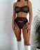 women s mesh bra pantie and suspender three-piece lingerie suit nihaostyles clothing wholesale NSRBL77463