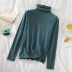 Pile-Neck Long-Sleeved Pullover Slim-Fit Sweater NSYID77973