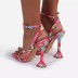 Printing Stiletto High-Heel Sandals NSHYR77507