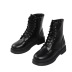 women s lace-up side zipper PU leather motorcycle boots nihaostyles clothing wholesale NSHYR77510