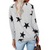 women s star printing V-neck long-sleeved t-shirt nihaostyles clothing wholesale NSLZ77513
