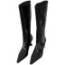 women s pointed toe patent leather high heel boots nihaostyles clothing wholesale NSCA77530