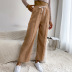 women s solid color drawstring elastic waist wide-leg pants nihaostyles clothing wholesale NSDMB77534