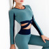 women s high elastic quick-drying long-sleeved yoga top nihaostyles clothing wholesale NSSMA77578