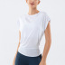 Camiseta suelta de yoga de secado rápido para mujer, ropa de nihaostyles al por mayor NSSMA77581