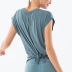 women s loose quick-drying yoga t-shirt nihaostyles clothing wholesale NSSMA77581