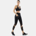 women s corset mesh high waist hip pants two-piece yoga suit nihaostyles clothing wholesale NSSMA77583