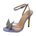 women s  bowknot rhinestone stiletto sandals nihaostyles clothing wholesale NSCA77612