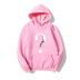 Question Mark Printed Hooded Sweater Loose Plus Velvet NSYAY77964