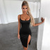 women s solid color slit dress nihaostyles clothing wholesale NSFLY77657