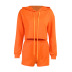 women s drawstring long-sleeved Hoodie and shorts suit multicolor nihaostyles clothing wholesale NSFLY77661