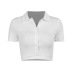women s Lapel Short Sleeve Top nihaostyles clothing wholesale NSFLY77670