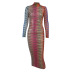 women s long-sleeved slim dress nihaostyles clothing wholesale NSFLY77673