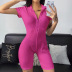 women s stand-up collar zipper slim-fit one-piece jumpsuit nihaostyles clothing wholesale NSFLY77695