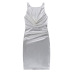 women s pile collar slit dress nihaostyles clothing wholesale NSFLY77696