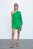 women s asymmetric shoulder pleated dress nihaostyles clothing wholesale NSAM77707