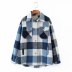 Women s Plaid Woolen Jacket 18 Colors nihaostyles clothing wholesale NSAM77789