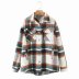 Women s Plaid Woolen Jacket 18 Colors nihaostyles clothing wholesale NSAM77789