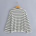 women s V-neck striped sweater nihaostyles clothing wholesale NSAM77818