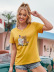 women s cute bear girl letter print round neck short-sleeved T-shirt nihaostyles clothing wholesale NSGMX77857