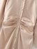 women s lapel long sleeves breasted waist pleated shirt dress nihaostyles clothing wholesale NSAM77881