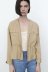 women s lapel single row concealed button fake pocket coat nihaostyles clothing wholesale NSAM77893