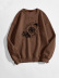 women s compass mountain moon pattern printing round neck sweatshirt nihaostyles clothing wholesale NSGMX77942