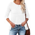 women s  back hollow round neck long-sleeved loose top nihaostyles wholesale clothing NSLZ77986