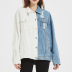 women s jean color matching blue and white jacket nihaostyles wholesale clothing NSSY78020